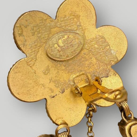 Rare Vintage Christian Lacroix Paris Statement Clip-On Earrings AS IS - Picture 8 of 16